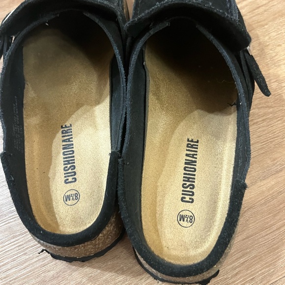 Cushionaire Black Suede Women's Mules - Picture 3 of 4
